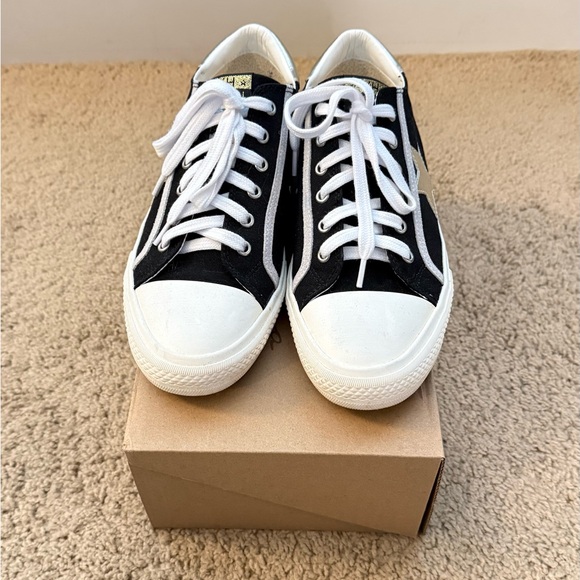 Vintage Havana Women’s Alive- Black Gold Multi Sneakers with Silver Star - Picture 3 of 9